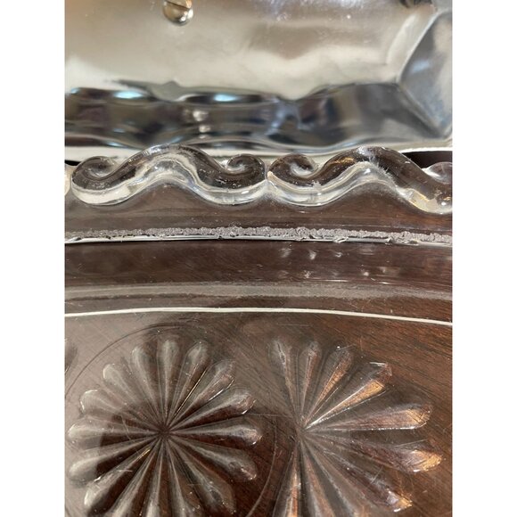 Vintage Butter Dish With Glass Insert & Stainless Steel Lid - Picture 5 of 5